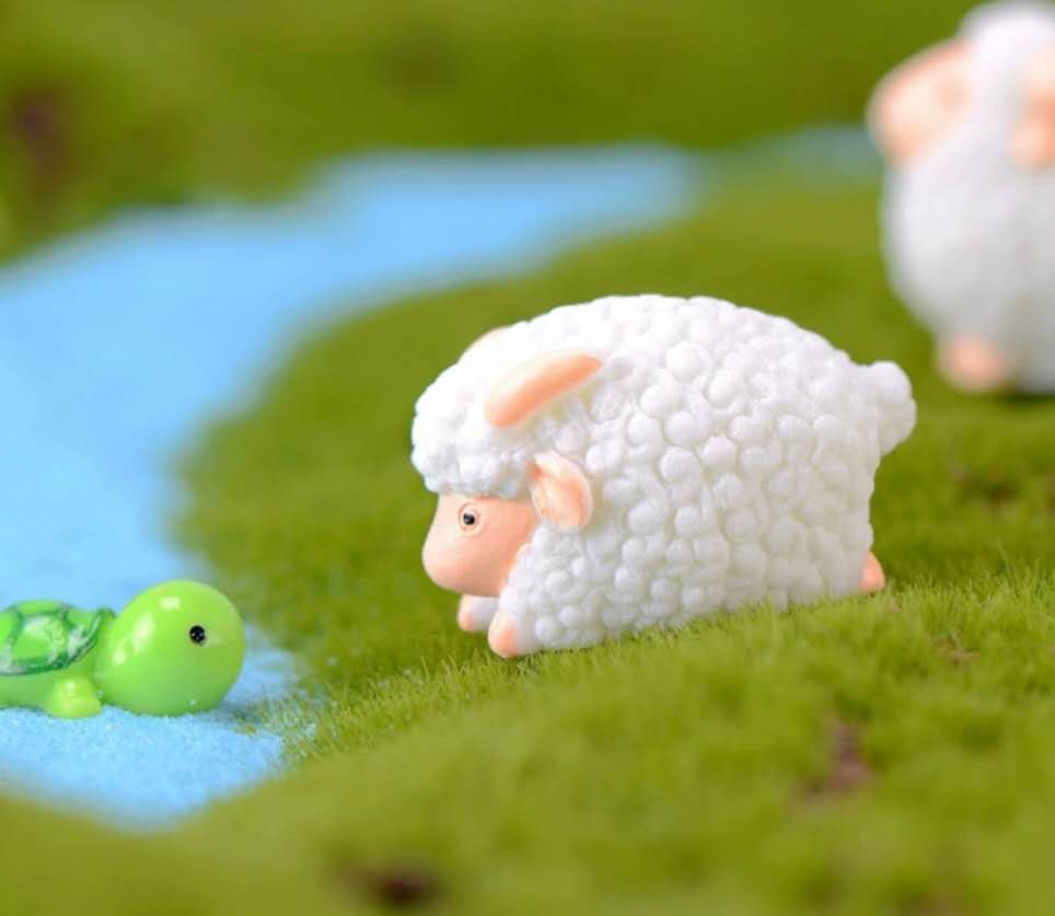 Fairy Garden Accessories Animals Sheep