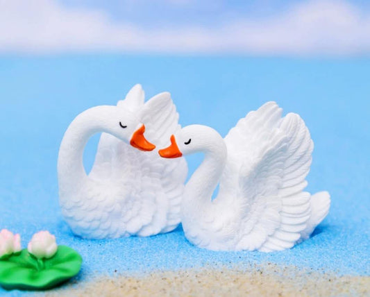 Fairy Garden Accessories Animals Swans