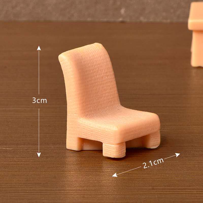 Fairy Garden Accessories Brown Table And Chair