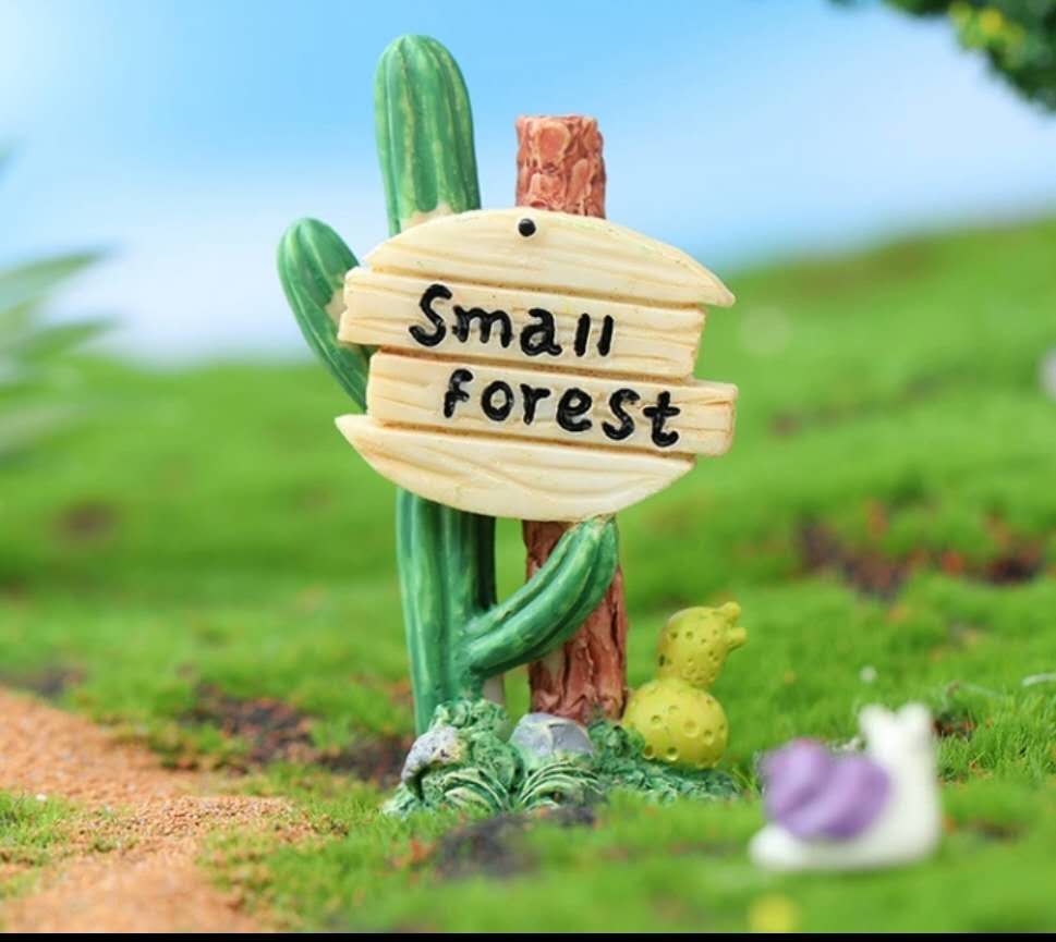 Fairy Garden Accessories Cactus Guideboard Road Sign