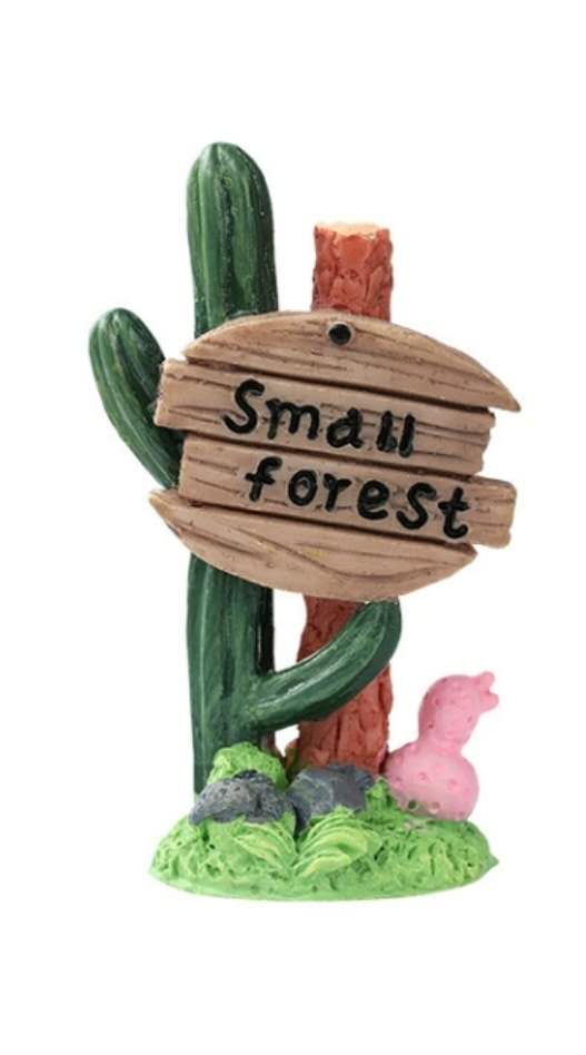 Fairy Garden Accessories Cactus Guideboard Road Sign