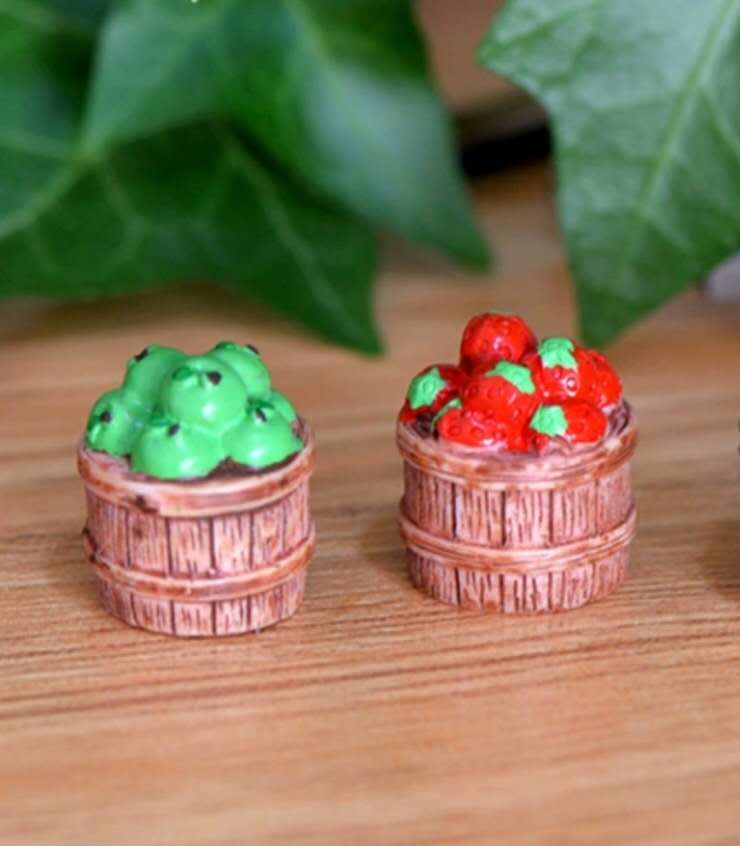 Fairy Garden Accessories Fruit On The Basket