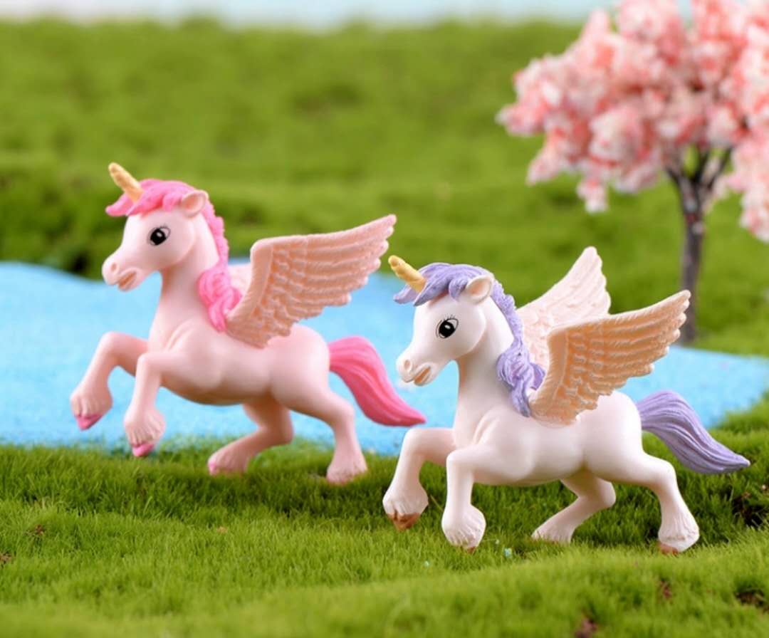 Fairy Garden Accessories Pink Unicorns Purple Unicorns
