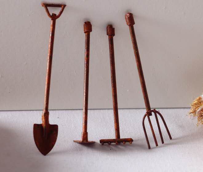 Fairy Garden Accessories Tools Shovel Spade Rake
