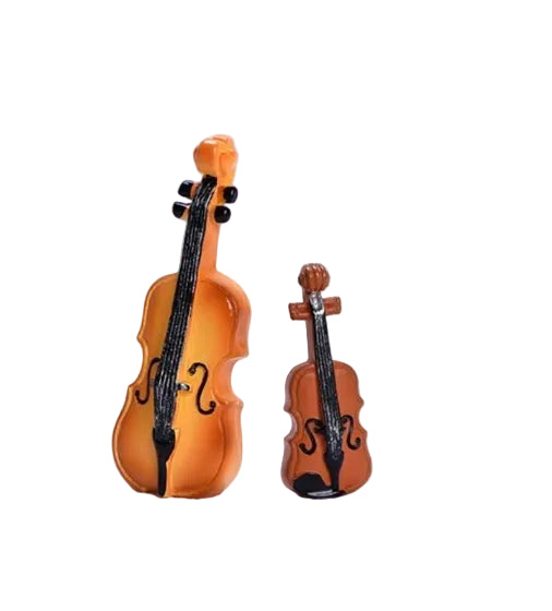Violin Miniature Fairy Garden Accessory – Resin Decoration for Fairy Gardens & Miniature Displays