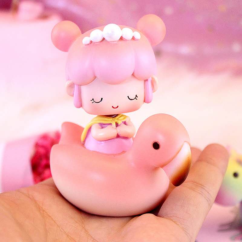 Fairy Garden Figurines Girl On The Flamingo