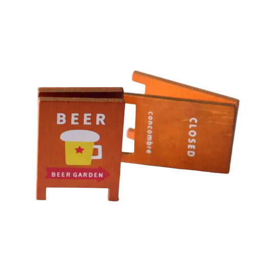 Fairy Garden Accessories Shop Plate Wooden Beer Cafe Plate