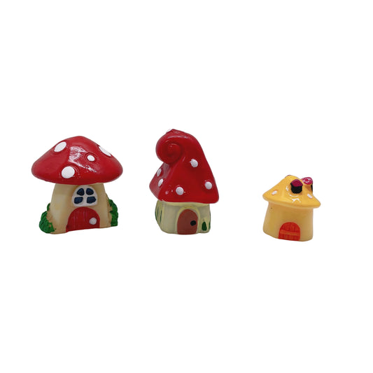 Mushroom House Fairy House Resin Decoration for Fairy Gardens