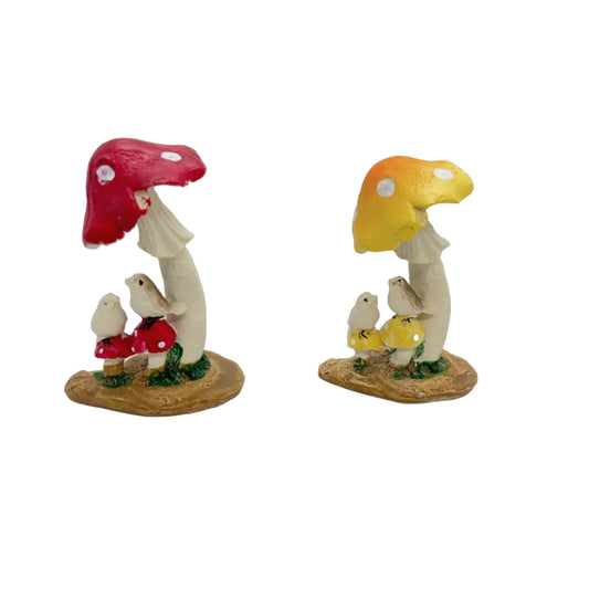Mushroom Miniature Fairy Garden Plant – Resin Mini Decoration for Fairy Gardens