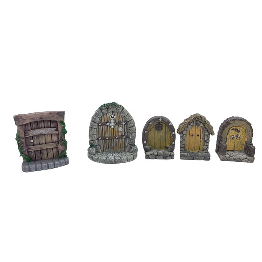 Fairy Door Miniature Fairy Garden Accessory – Resin Decoration for Fairy Gardens & Miniature Displays