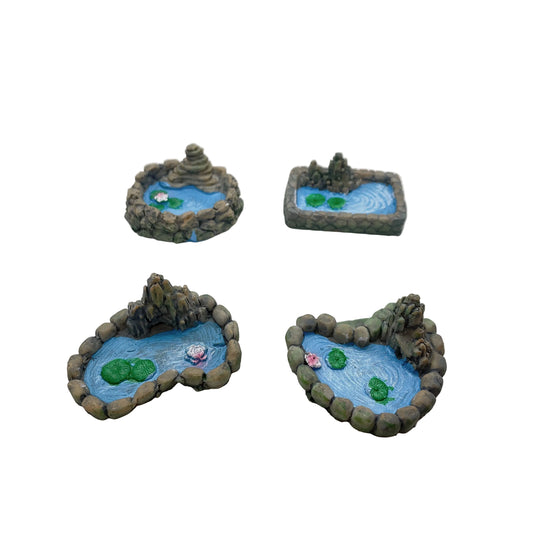 Ponds Miniature Fairy Garden Accessory – Resin Decoration for Fairy Gardens & Miniature Displays
