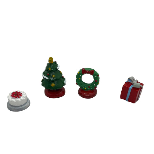Fairy Garden Accessories Christmas Tree Gift Cake Ring