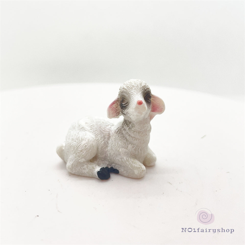 Fairy Garden Accessories Animals White Goat