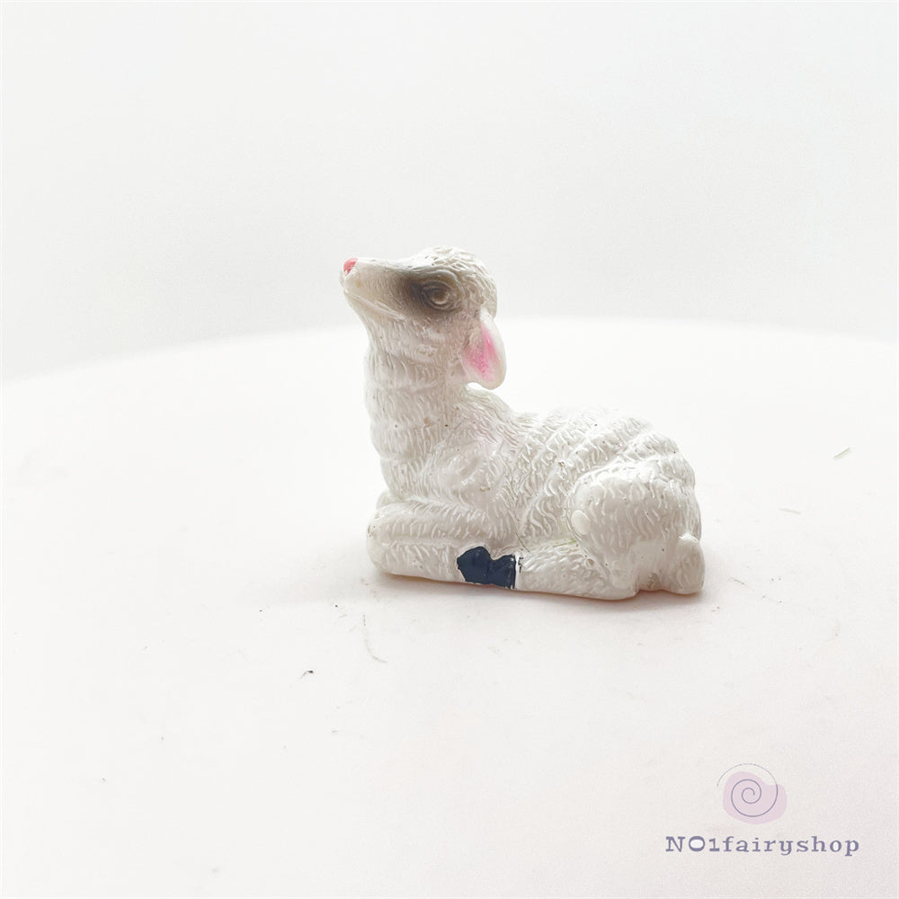 Fairy Garden Accessories Animals White Goat