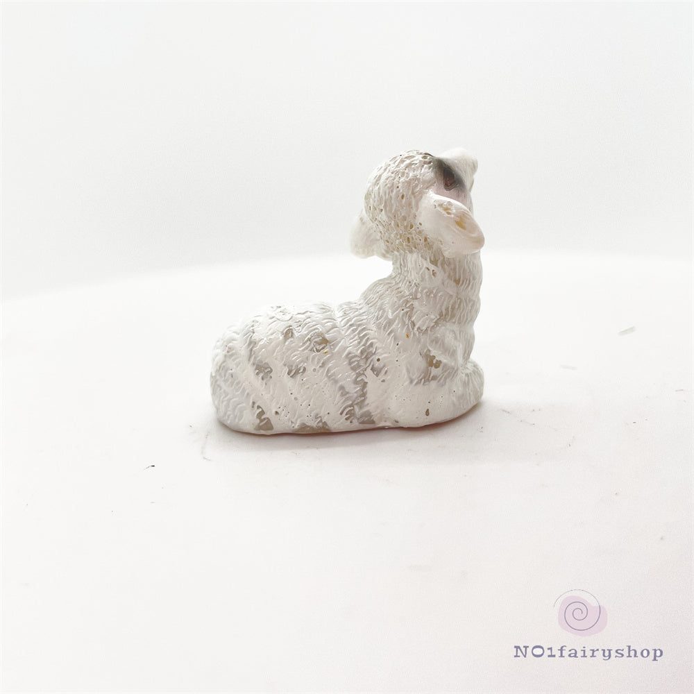 Fairy Garden Accessories Animals White Goat