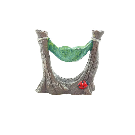 Hammock Miniature Fairy Garden Accessory – Resin Decoration for Fairy Gardens & Miniature Displays