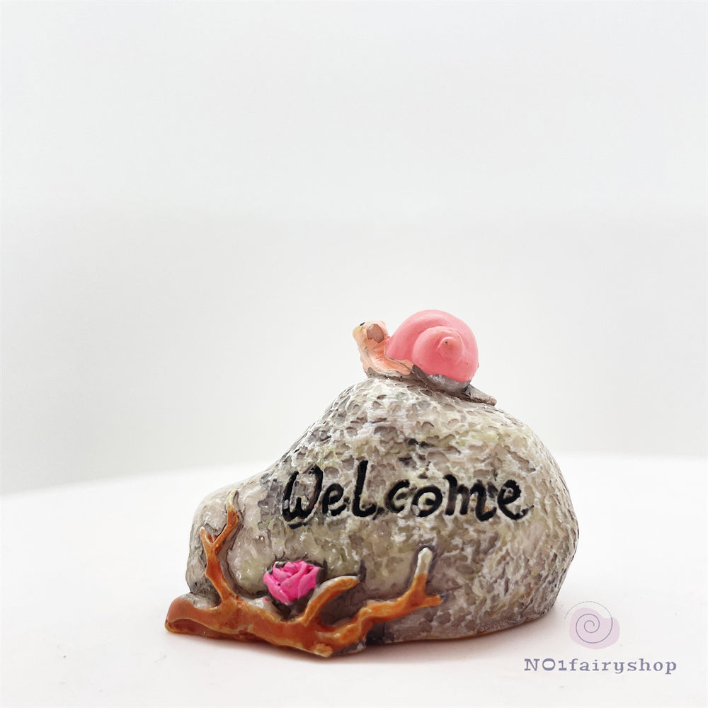 Fairy Garden Accessories Welcome Stones