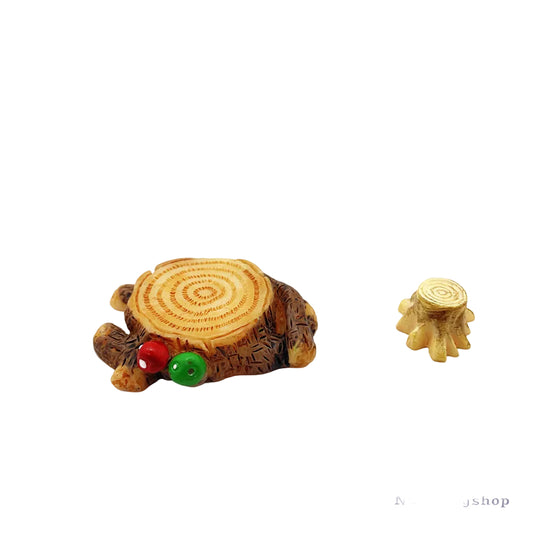 Stump Miniature Fairy Garden Accessory – Resin Decoration for Fairy Gardens & Miniature Displays