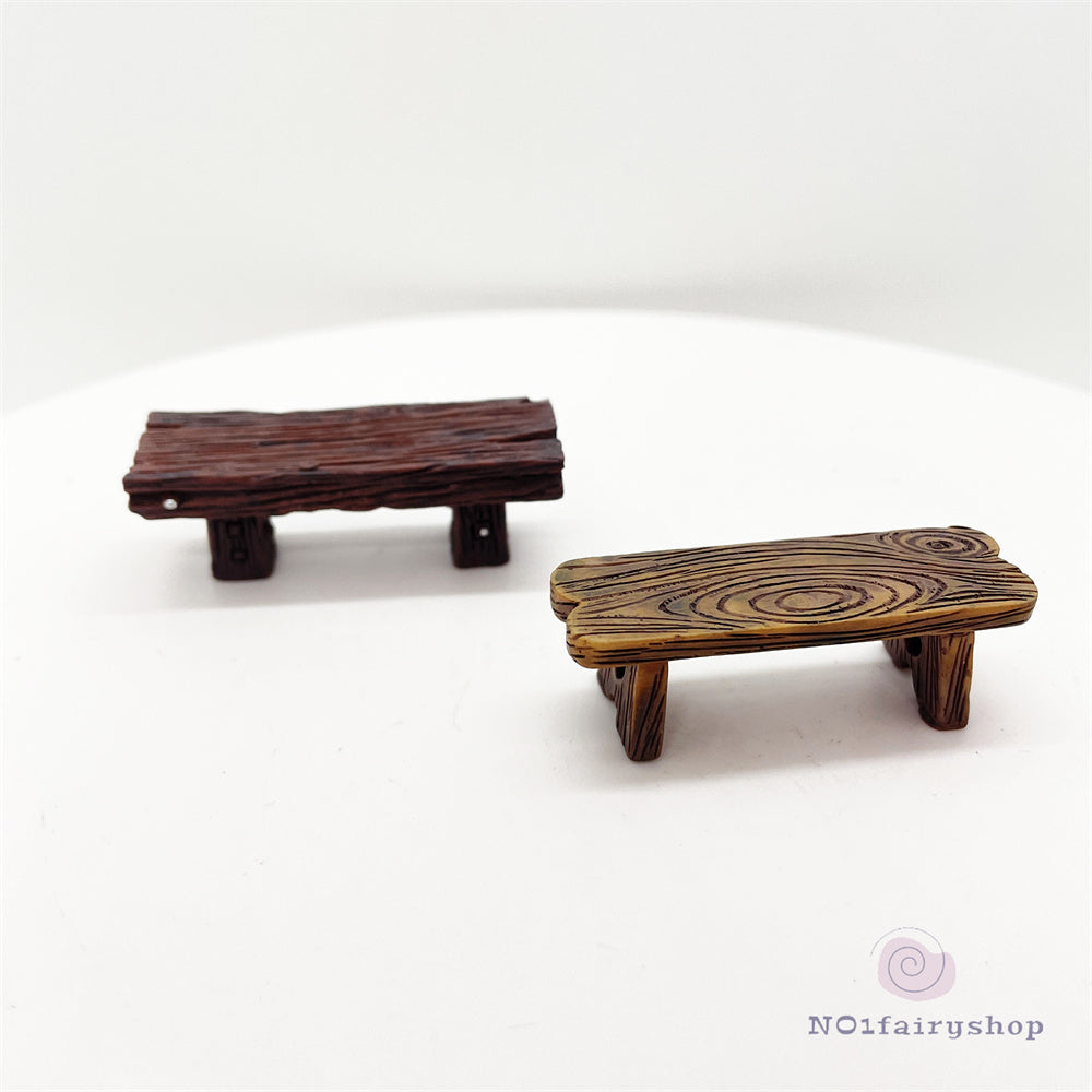 Fairy Garden Accessories Wooden Bench chair