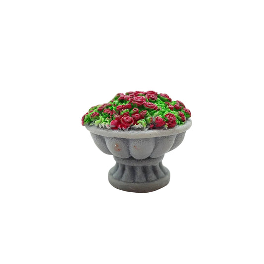 Flowers On The Pot Miniature Fairy Garden Accessory – Resin Decoration for Fairy Gardens & Miniature Displays