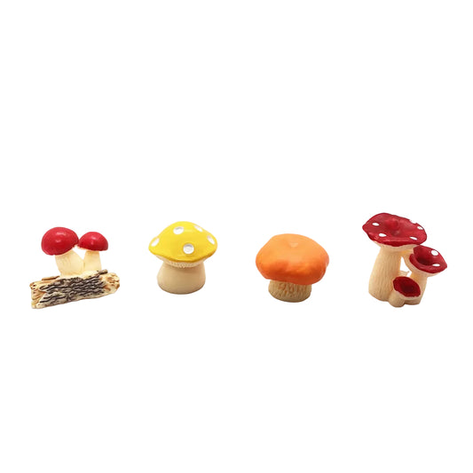 Mushroom Miniature Fairy Garden Accessories – Resin Mini Decoration for Fairy Gardens