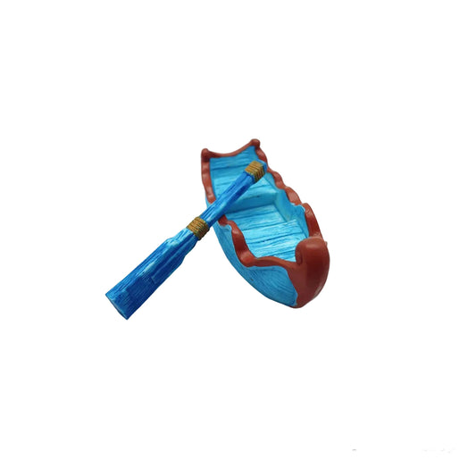 Blue Boat Miniature Fairy Garden Accessory – Decoration for Fairy Gardens & Miniature Displays