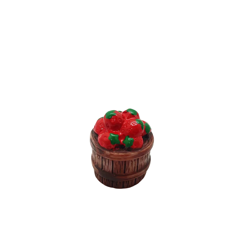 Fruit On the Basket Miniature Fairy Garden Accessory – Resin Decoration for Fairy Gardens & Miniature Displays