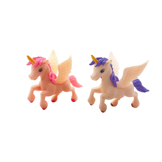 Unicorn Miniature Fairy Garden Animal Figurine – Resin Animal Decoration for Fairy Gardens