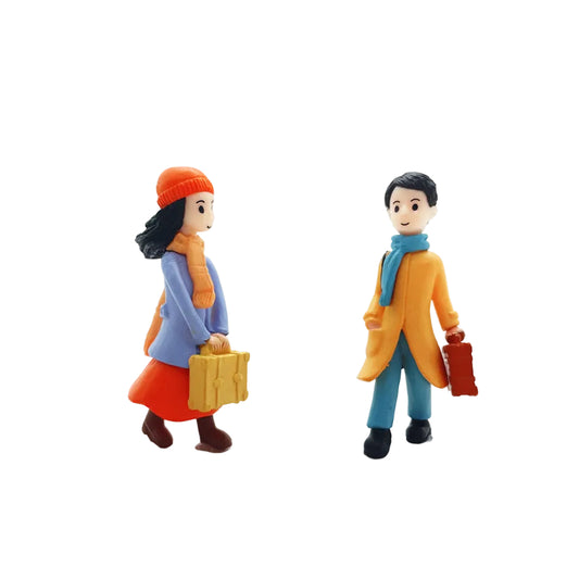 Man And Woman Miniature Figurine – Resin Fairy Decoration for Indoor & Outdoor Fairy Gardens