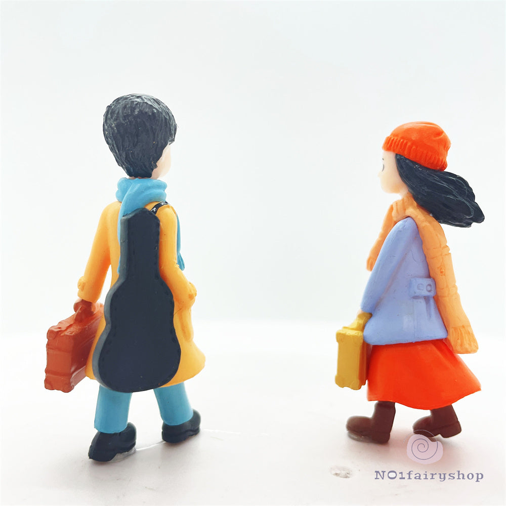 Man And Woman Miniature Figurine – Resin Fairy Decoration for Indoor & Outdoor Fairy Gardens