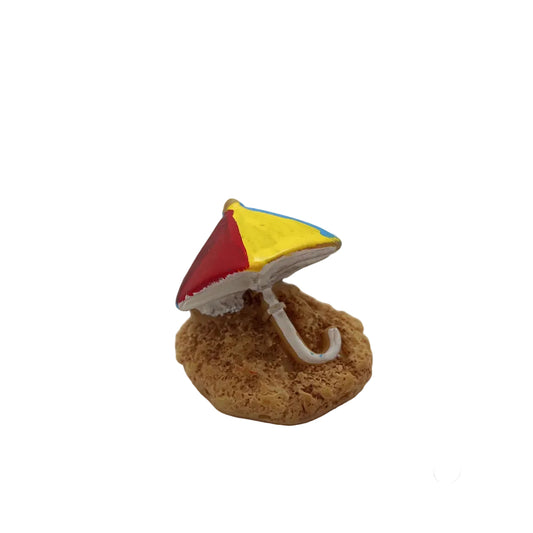 Beach Umbrella Miniature Fairy Garden Accessory – Resin Decoration for Fairy Gardens & Miniature Displays