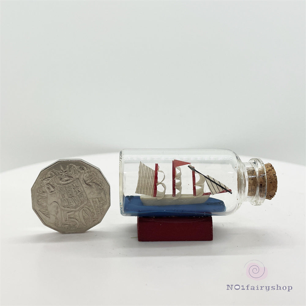 Drift Bottle Miniature Fairy Garden Accessory – Decoration for Fairy Gardens & Miniature Displays