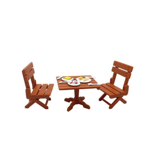 Table And Chair with Food Kit Miniature Fairy Garden Accessory – Decoration for Fairy Gardens & Miniature Displays