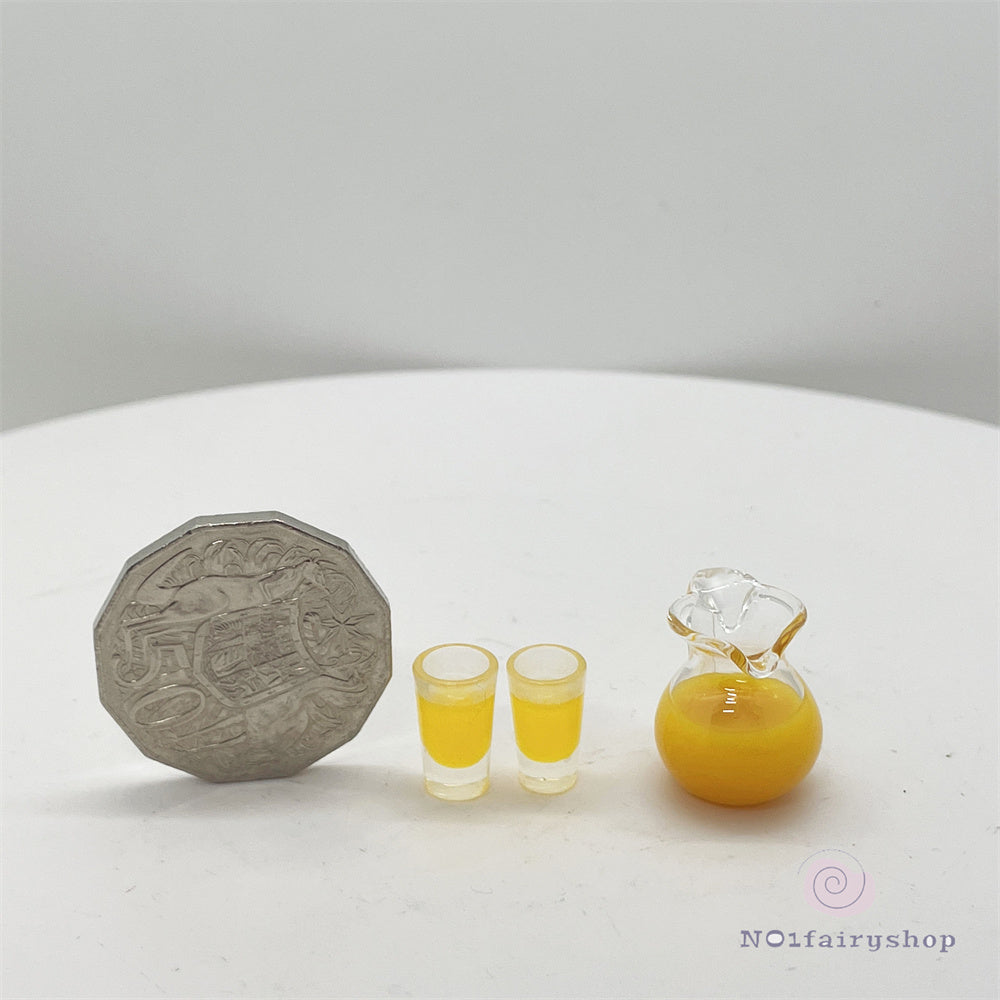 Orange Juice drink Miniature Fairy Garden Accessory – Decoration for Fairy Gardens & Miniature Displays