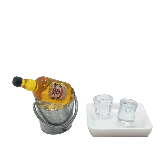 Wine In the Ice Bottle Miniature Fairy Garden Accessory – Resin Decoration for Fairy Gardens & Miniature Displays