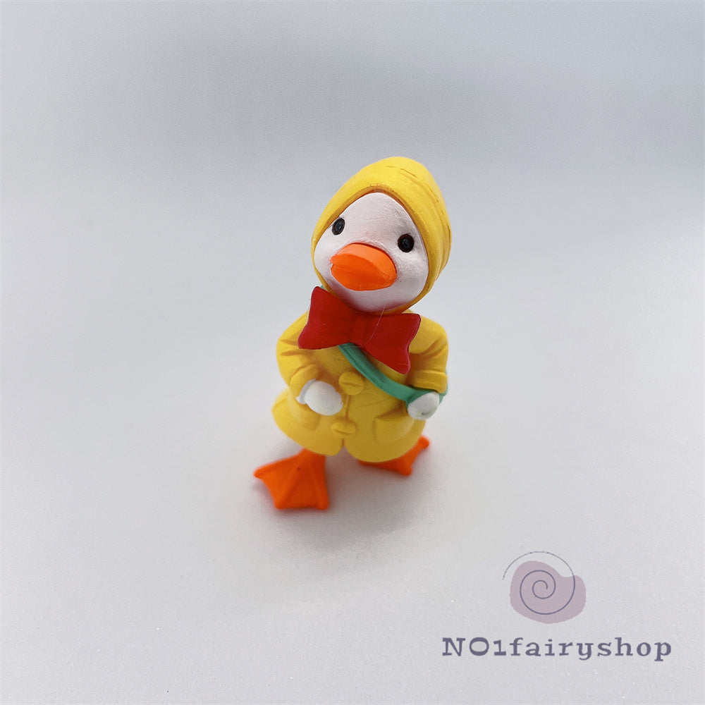 Fairy Garden Accessories Animals Raincoat Ducks