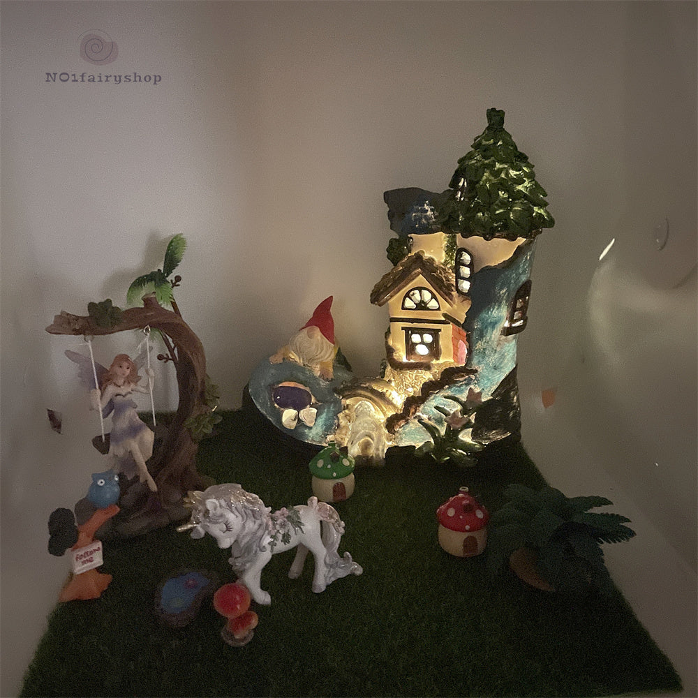 Fairy Garden Kits Fairy House With Solar Light