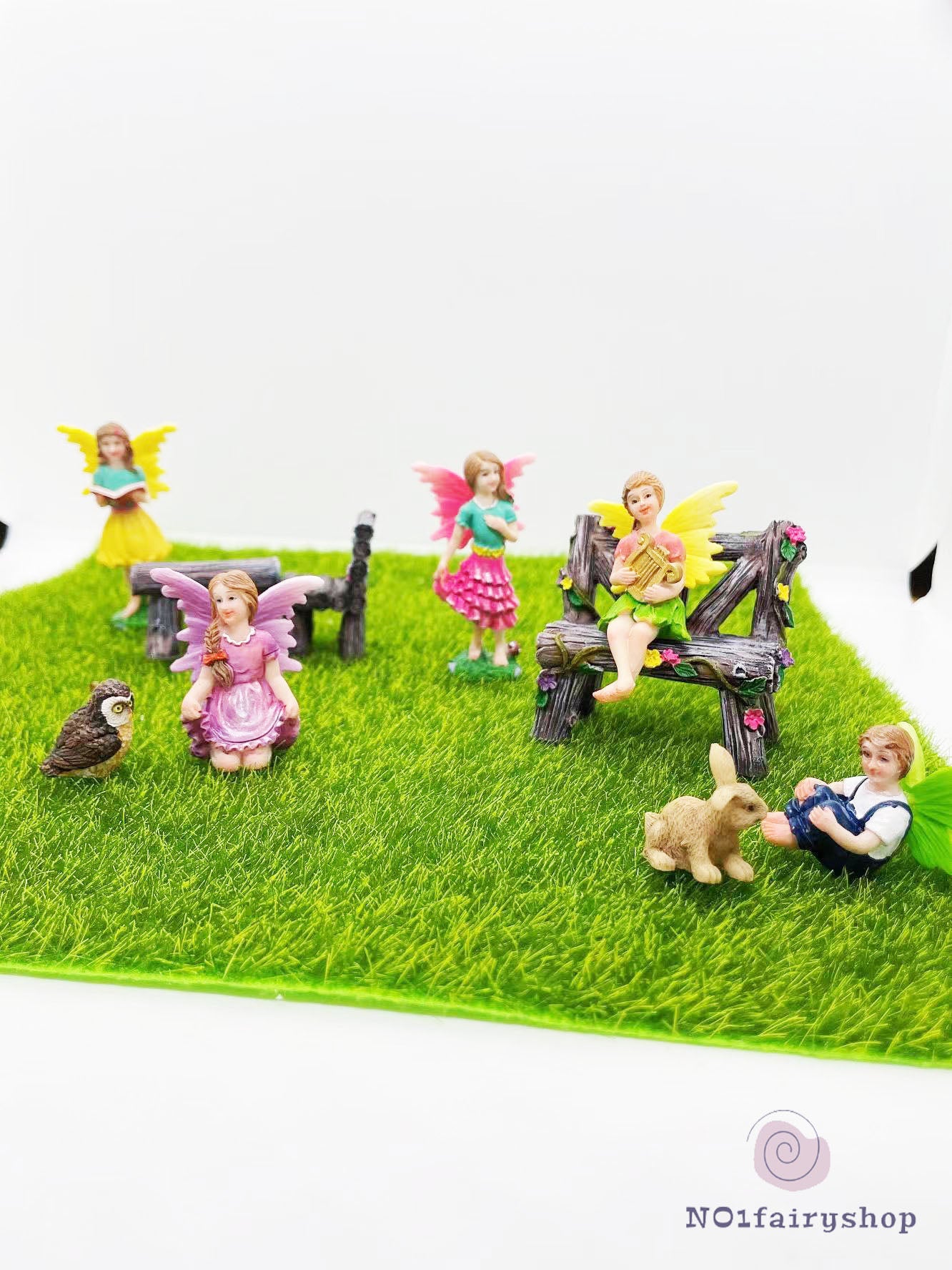 10PCS Fairies Party Fairy Garden Kit