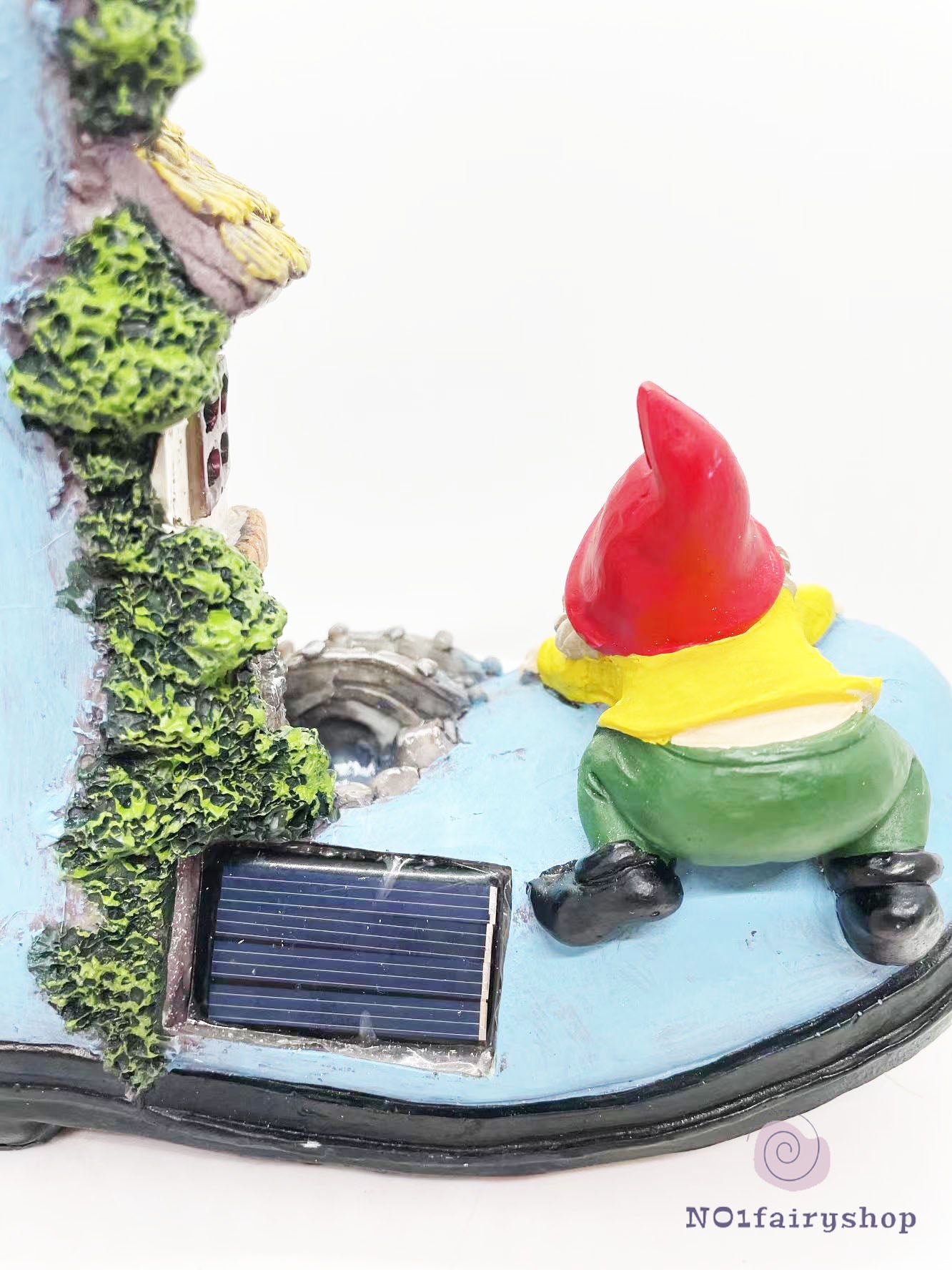 Boot Fairy House With Solar Lights Fairy House With gnome