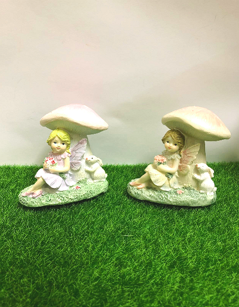 Fairy Garden Figurines Fairy Under Mushroom Figurine