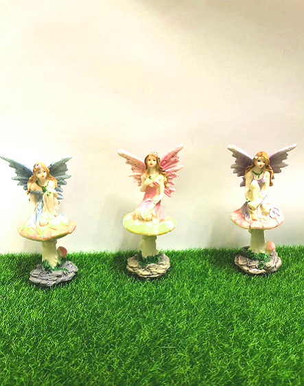 Fairy Garden Figurine Fairy on Mushroom