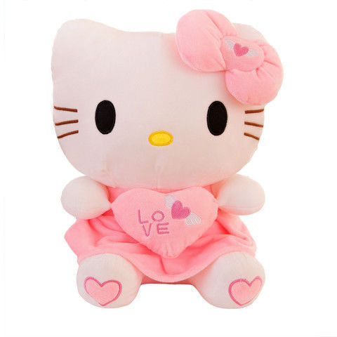 Pink Kitty Love Plush Toy
