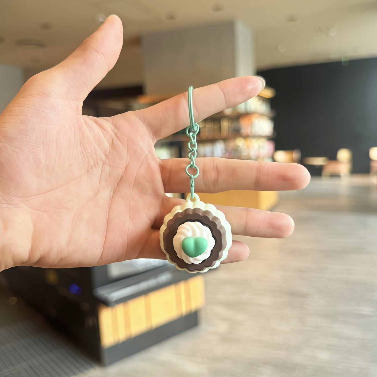 Food Clicker Fidget Keychain Keyboard Toy
