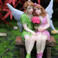 Fairy Garden Figurines Fairies sitting on the chair