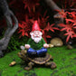 Fairy Garden Figurines the Gnome Sitting on the Turtle