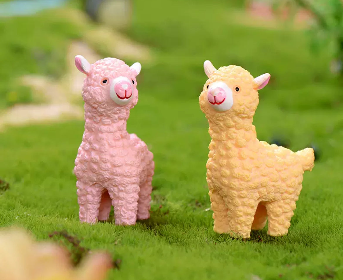 Fairy Garden Accessories Animals Alpaca Llama