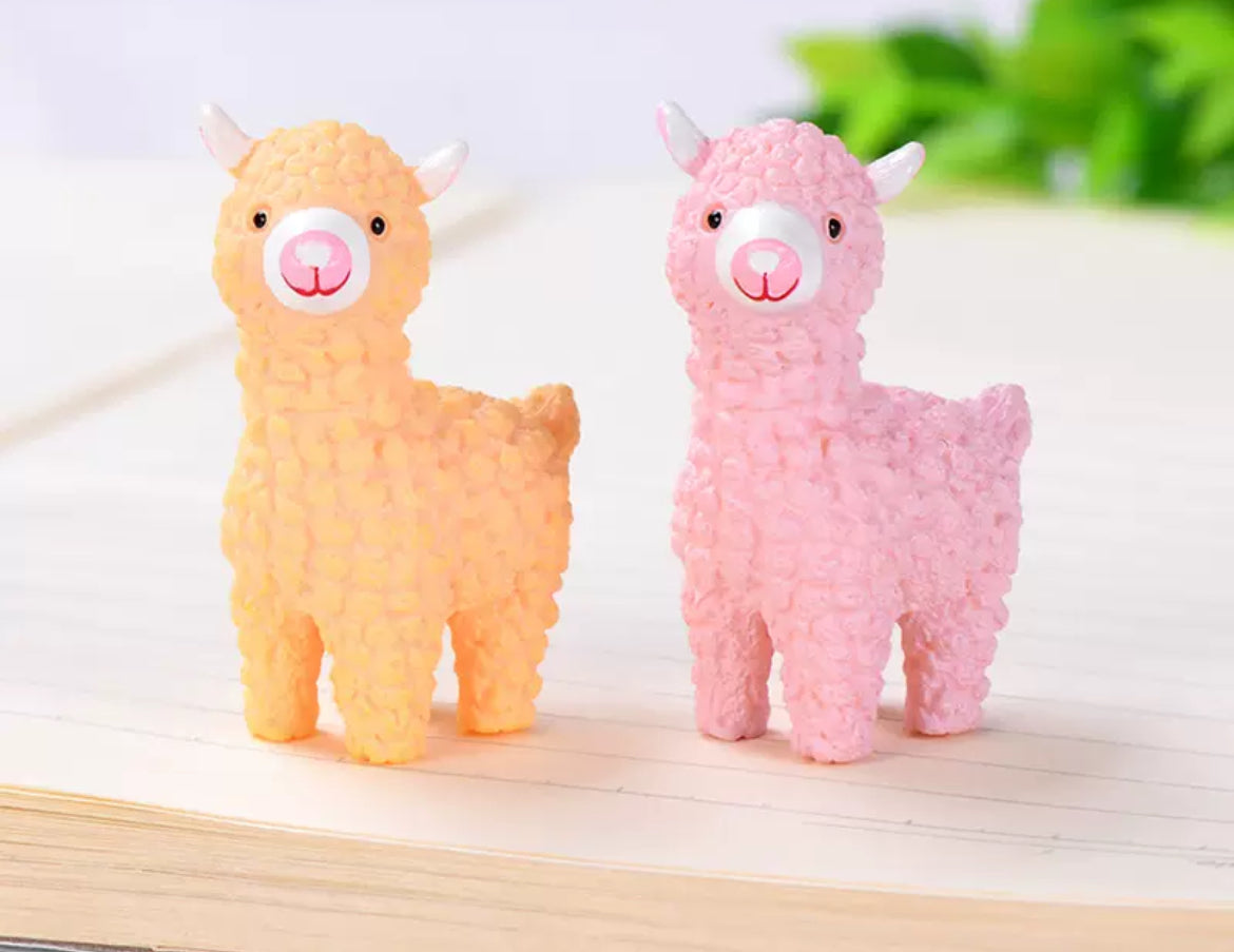 Fairy Garden Accessories Animals Alpaca Llama