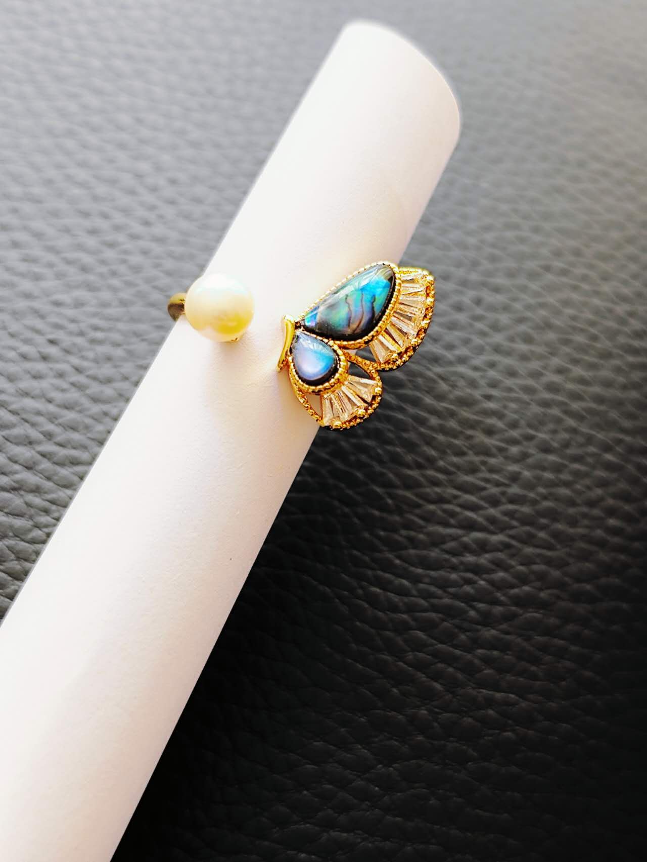 Abalone Shell or Baroque Pearl Ring: A Touch of Oceanic Elegance