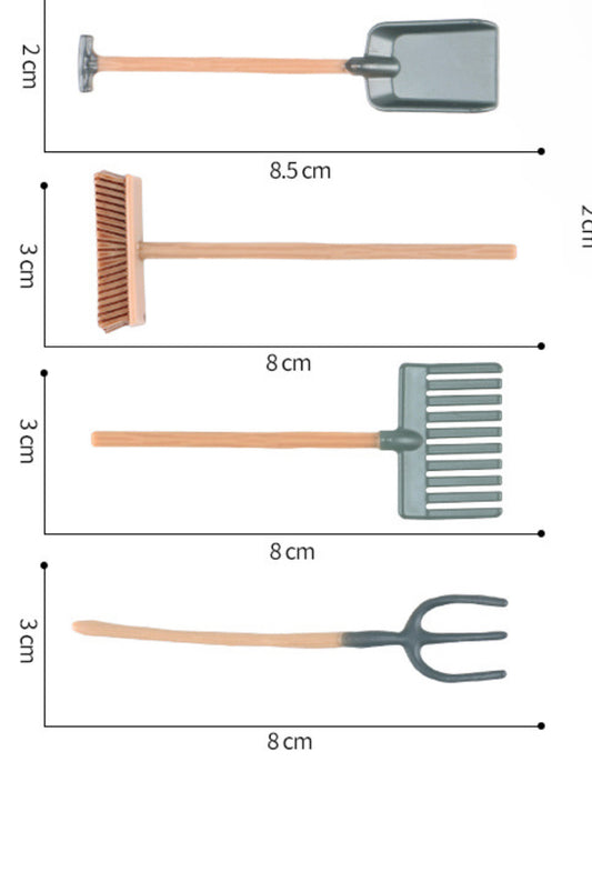 Fairy Garden Accessories Tools Rake Shovel Brush Fork