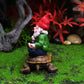 Fairy Garden Figurines the Gnome Sitting on the Turtle